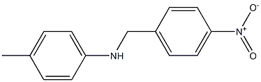 4-methyl-N-[(4-nitrophenyl)methyl]aniline Struktur