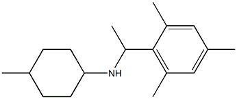 4-methyl-N-[1-(2,4,6-trimethylphenyl)ethyl]cyclohexan-1-amine Struktur