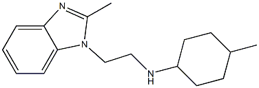 4-methyl-N-[2-(2-methyl-1H-1,3-benzodiazol-1-yl)ethyl]cyclohexan-1-amine Struktur