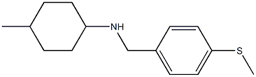 4-methyl-N-{[4-(methylsulfanyl)phenyl]methyl}cyclohexan-1-amine Struktur