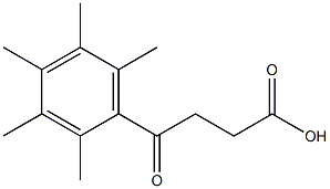 4-oxo-4-(2,3,4,5,6-pentamethylphenyl)butanoic acid Struktur