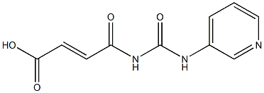 4-oxo-4-[(pyridin-3-ylcarbamoyl)amino]but-2-enoic acid Struktur