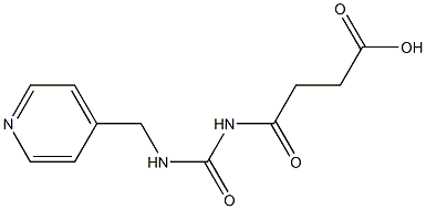 4-oxo-4-{[(pyridin-4-ylmethyl)carbamoyl]amino}butanoic acid Struktur