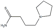 4-pyrrolidin-1-ylbutanethioamide Struktur