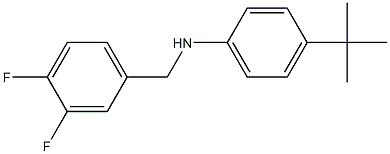 4-tert-butyl-N-[(3,4-difluorophenyl)methyl]aniline Struktur