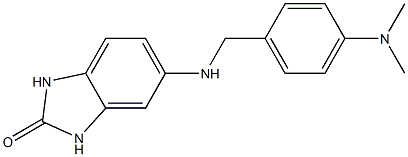 5-({[4-(dimethylamino)phenyl]methyl}amino)-2,3-dihydro-1H-1,3-benzodiazol-2-one Struktur