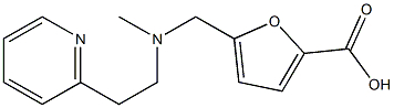 5-({methyl[2-(pyridin-2-yl)ethyl]amino}methyl)furan-2-carboxylic acid Struktur