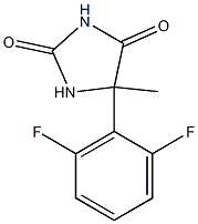 5-(2,6-difluorophenyl)-5-methylimidazolidine-2,4-dione Struktur