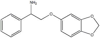 5-(2-amino-2-phenylethoxy)-2H-1,3-benzodioxole Struktur