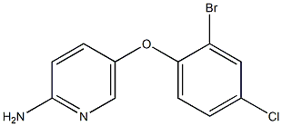 5-(2-bromo-4-chlorophenoxy)pyridin-2-amine Struktur