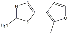 5-(2-methylfuran-3-yl)-1,3,4-thiadiazol-2-amine Struktur