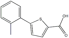 5-(2-methylphenyl)thiophene-2-carboxylic acid Struktur