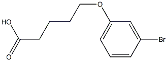 5-(3-bromophenoxy)pentanoic acid Struktur