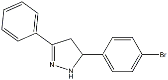 5-(4-bromophenyl)-3-phenyl-4,5-dihydro-1H-pyrazole Struktur