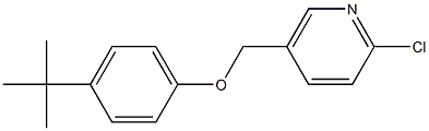 5-(4-tert-butylphenoxymethyl)-2-chloropyridine Struktur