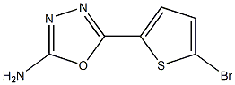 5-(5-bromothiophen-2-yl)-1,3,4-oxadiazol-2-amine Struktur