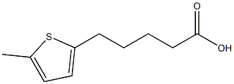 5-(5-methylthiophen-2-yl)pentanoic acid Struktur