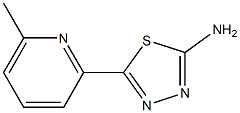 5-(6-methylpyridin-2-yl)-1,3,4-thiadiazol-2-amine Struktur