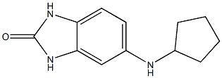 5-(cyclopentylamino)-2,3-dihydro-1H-1,3-benzodiazol-2-one Struktur