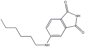 5-(hexylamino)-2,3-dihydro-1H-isoindole-1,3-dione Struktur