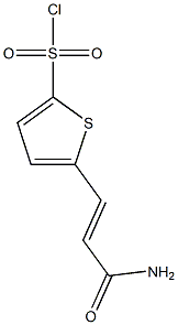 5-[(1E)-3-amino-3-oxoprop-1-enyl]thiophene-2-sulfonyl chloride Struktur