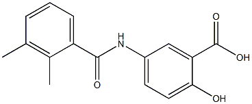 5-[(2,3-dimethylbenzoyl)amino]-2-hydroxybenzoic acid Struktur