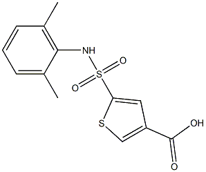 5-[(2,6-dimethylphenyl)sulfamoyl]thiophene-3-carboxylic acid Struktur