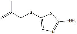 5-[(2-methylprop-2-enyl)thio]-1,3-thiazol-2-amine Struktur