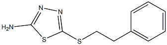 5-[(2-phenylethyl)sulfanyl]-1,3,4-thiadiazol-2-amine Struktur