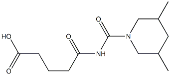 5-[(3,5-dimethylpiperidin-1-yl)carbonylamino]-5-oxopentanoic acid Struktur