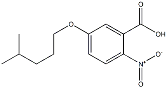 5-[(4-methylpentyl)oxy]-2-nitrobenzoic acid Struktur