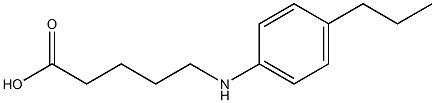 5-[(4-propylphenyl)amino]pentanoic acid Struktur