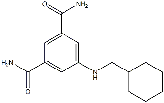 5-[(cyclohexylmethyl)amino]benzene-1,3-dicarboxamide Struktur