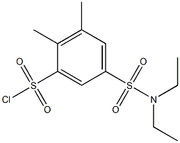 5-[(diethylamino)sulfonyl]-2,3-dimethylbenzenesulfonyl chloride Struktur