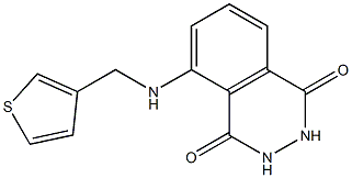 5-[(thiophen-3-ylmethyl)amino]-1,2,3,4-tetrahydrophthalazine-1,4-dione Struktur