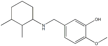 5-{[(2,3-dimethylcyclohexyl)amino]methyl}-2-methoxyphenol Struktur