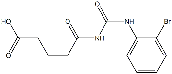 5-{[(2-bromophenyl)carbamoyl]amino}-5-oxopentanoic acid Struktur