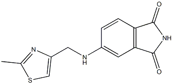 5-{[(2-methyl-1,3-thiazol-4-yl)methyl]amino}-2,3-dihydro-1H-isoindole-1,3-dione Struktur