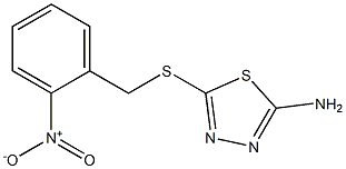 5-{[(2-nitrophenyl)methyl]sulfanyl}-1,3,4-thiadiazol-2-amine Struktur