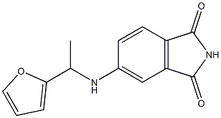 5-{[1-(furan-2-yl)ethyl]amino}-2,3-dihydro-1H-isoindole-1,3-dione Struktur