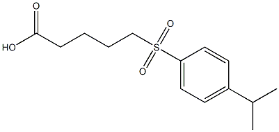 5-{[4-(propan-2-yl)benzene]sulfonyl}pentanoic acid Struktur