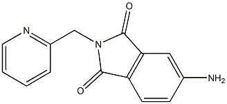 5-amino-2-(pyridin-2-ylmethyl)-2,3-dihydro-1H-isoindole-1,3-dione Struktur