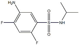 5-amino-2,4-difluoro-N-(propan-2-yl)benzene-1-sulfonamide Struktur