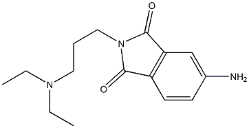 5-amino-2-[3-(diethylamino)propyl]-2,3-dihydro-1H-isoindole-1,3-dione Struktur