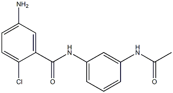 5-amino-2-chloro-N-(3-acetamidophenyl)benzamide Struktur