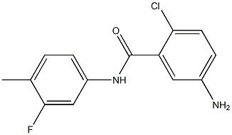 5-amino-2-chloro-N-(3-fluoro-4-methylphenyl)benzamide Struktur