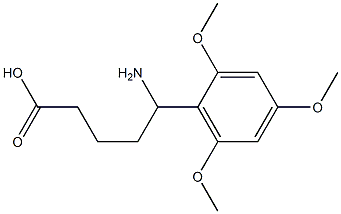 5-amino-5-(2,4,6-trimethoxyphenyl)pentanoic acid Struktur