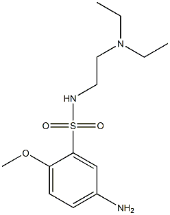 5-amino-N-[2-(diethylamino)ethyl]-2-methoxybenzene-1-sulfonamide Struktur