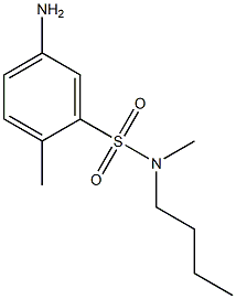 5-amino-N-butyl-N,2-dimethylbenzene-1-sulfonamide Struktur