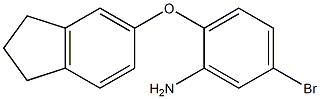 5-bromo-2-(2,3-dihydro-1H-inden-5-yloxy)aniline Struktur